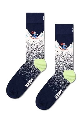 Happy Socks skarpetki Snowy Night Sock kolor granatowy P001510