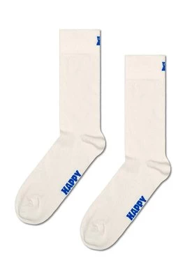 Happy Socks skarpetki Solid kolor biały