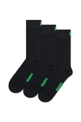 Happy Socks skarpetki Solid Socks 3-pack kolor czarny