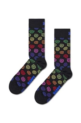 Happy Socks skarpetki Swirl Sock kolor czarny