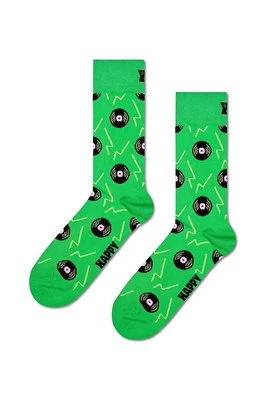 Happy Socks skarpetki Vinyl Green Sock kolor zielony