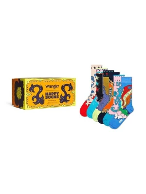 Happy Socks skarpetki Wrangler 6-pack Rodeo Days Gift 6-pack kolor pomarańczowy P002274