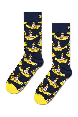 Happy Socks skarpetki Yellow Submarine Sock kolor granatowy BEA01-6000