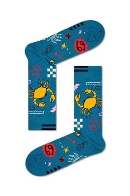 Happy Socks skarpetki Zodiac Cancer kolor niebieski