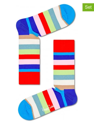 Happy Socks Skarpety (2 pary) "Stripe" ze wzorem rozmiar: 36-40