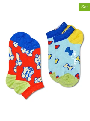 Happy Socks Skarpety (2 pary) w kolorze błękitno-czerwonym rozmiar: 28-31