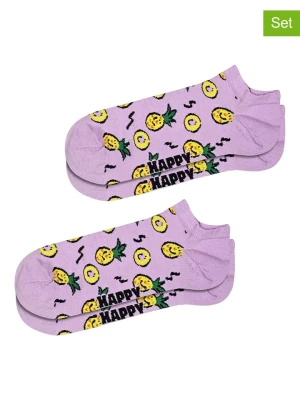 Happy Socks Skarpety (2 pary) w kolorze fioletowym rozmiar: 36-40
