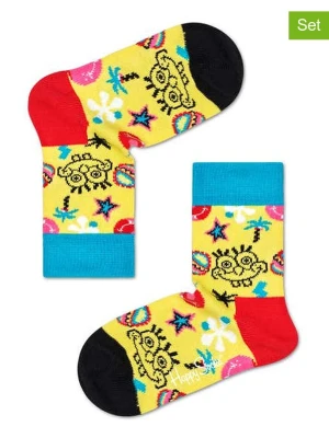Happy Socks Skarpety (2 pary) w kolorze żółtym rozmiar: 24-26