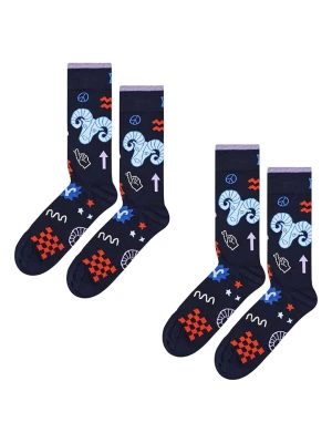 Happy Socks Skarpety (2 pary) ze wzorem rozmiar: 36-40