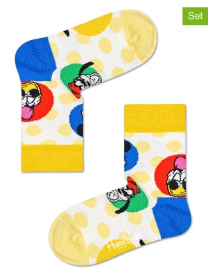 Happy Socks Skarpety (2 szt.) w kolorze żółtym ze wzorem rozmiar: 33-35