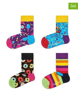 Happy Socks Skarpety (4 pary) "Cats & Dogs" ze wzorem rozmiar: 13-21