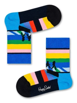 Happy Socks Skarpety "Beatles Legend" w kolorze niebiesko-czarnym rozmiar: 22-24