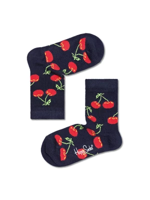 Happy Socks Skarpety "Cherry" w kolorze czarno-czerwonym rozmiar: 24-26