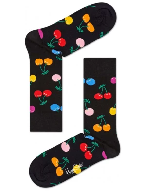 Happy Socks Skarpety "Cherry" w kolorze czarnym ze wzorem rozmiar: 41-46