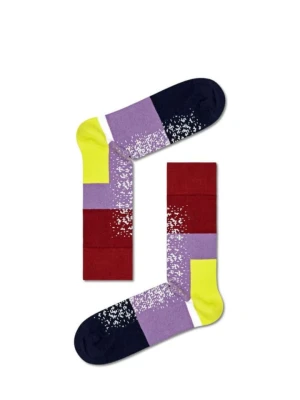 Happy Socks Skarpety "Dressed Im Blocked" w kolorze czarno-fioletowym rozmiar: 43-46