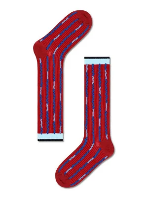 Happy Socks Skarpety "Eliza" w kolorze bordowo-niebieskim rozmiar: 39-41
