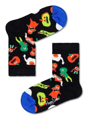 Happy Socks Skarpety "Halloween Monsters" w kolorze czarnym ze wzorem rozmiar: 28-31