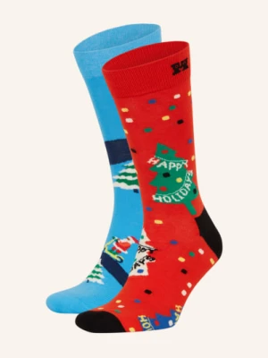 Happy Socks Skarpety Happy Holiday, 2 Pary, Z Pudełkiem Prezentowym blau