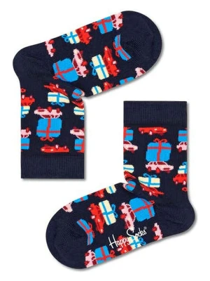 Happy Socks Skarpety "Holiday shopping" w kolorze granatowym ze wzorem rozmiar: 33-35