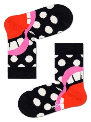 Happy Socks Skarpety "Laugh" w kolorze czerwono-czarnym rozmiar: 22-24