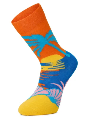 Happy Socks Skarpety Mężczyźni pomarańczowy|niebieski|żółty wzorzysty,