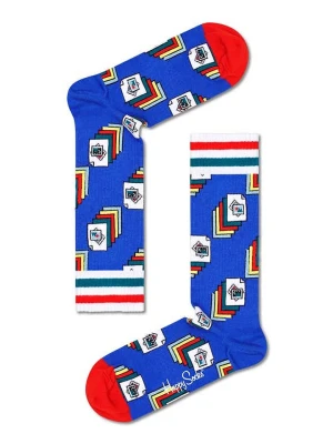Happy Socks Skarpety "Photos" w kolorze niebiesko-biało-czerwonym rozmiar: 36-40