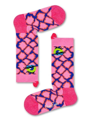 Happy Socks Skarpety "Snake" w kolorze jasnoróżowo-niebieskim rozmiar: 24-26