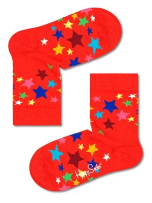 Happy Socks Skarpety "Stars" w kolorze czerwonym ze wzorem rozmiar: 33-35