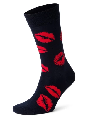 Happy Socks Skarpety unisex Mężczyźni niebieski|czerwony wzorzysty,