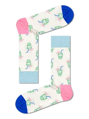 Happy Socks Skarpety w kolorze białym ze wzorem rozmiar: 41-46