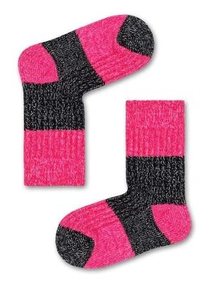 Happy Socks Skarpety w kolorze różowo-czarnym rozmiar: 24-26
