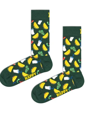 Happy Socks Skarpety w kolorze zielonym rozmiar: 41-46