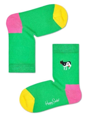Happy Socks Skarpety w kolorze zielonym ze wzorem rozmiar: 28-31