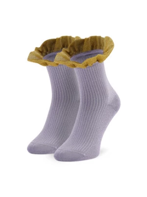 Happy Socks Skarpety wysokie damskie SISCAY12-5000 Fioletowy