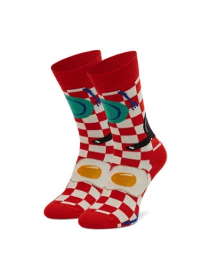 Happy Socks Skarpety wysokie unisex EBI01-4300 Czerwony