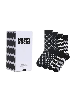 Happy Socks skarpety z bawełną 4-pack czarny
