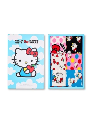 Happy Socks skarpety z bawełną x HELLO KITTY 6-pack