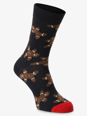 Happy Socks skarpety z drobnej dzianiny Mężczyźni Bawełna niebieski wzorzysty,