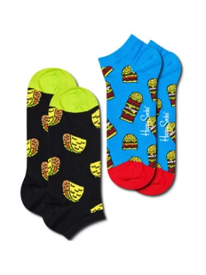 Happy Socks Zestaw 2 par niskich skarpet unisex FOD02-9300 Kolorowy