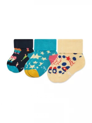 Happy Socks Zestaw 4 par wysokich skarpet dziecięcych XKFNT08-6500 Kolorowy