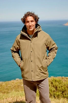 Harlyn męska kurtka wodoodporna - Dark Green Animal