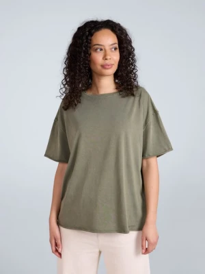Harper — damska koszulka oversize - Green Animal