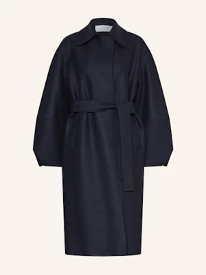Harris Wharf London Płaszcz Wełniany blau