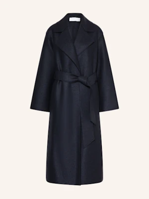 Harris Wharf London Płaszcz Wełniany blau