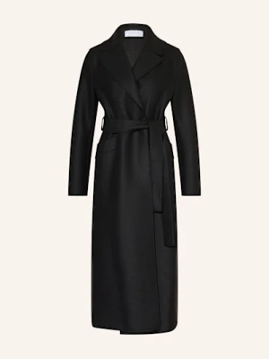 Harris Wharf London Płaszcz Wełniany schwarz