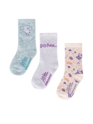 Harry Potter Skarpety długie ACCCS-AW24-225WBHP (3-pack) Różowy