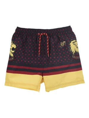 Harry Potter Szorty kąpielowe "Harry Potter" w kolorze bordowo-żółtym rozmiar: 116