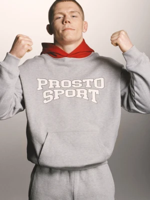 Harvard bluza z kapturem męska szara Klasyk