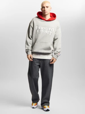 Harvard bluza z kapturem regular męska szara Klasyk