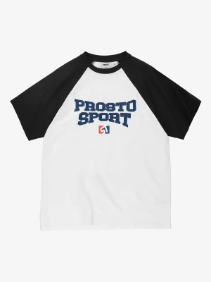 Harvard t-shirt oversize męski bawełniany biały Klasyk